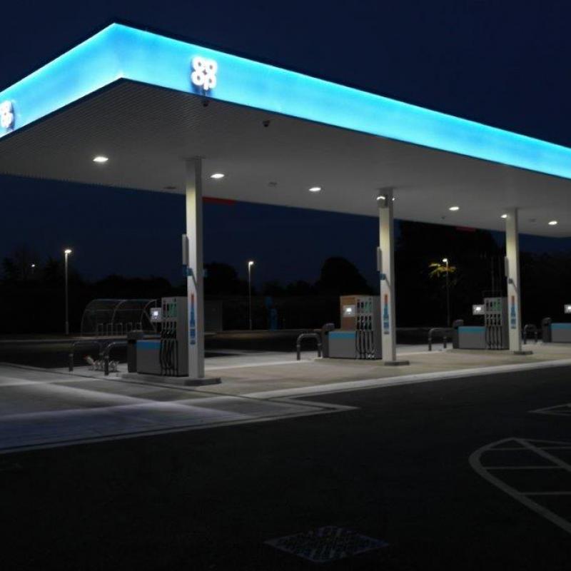 Petrol Station Construction Co-op Saxon Cross